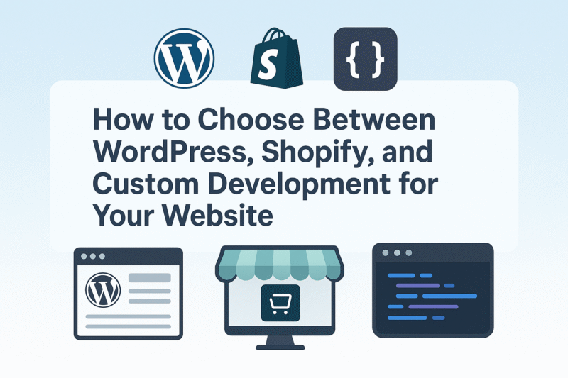Wordpress, Shopify, Codding