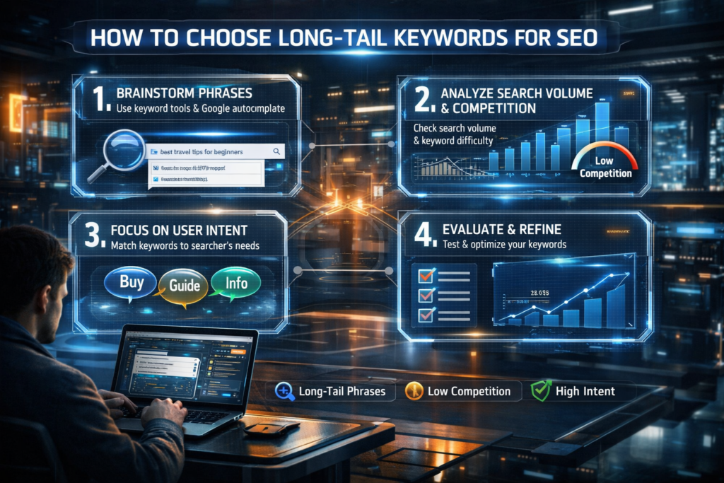 Image result for How to Choose Long-Tail Keywords for SEO - Apt Visuals Solution